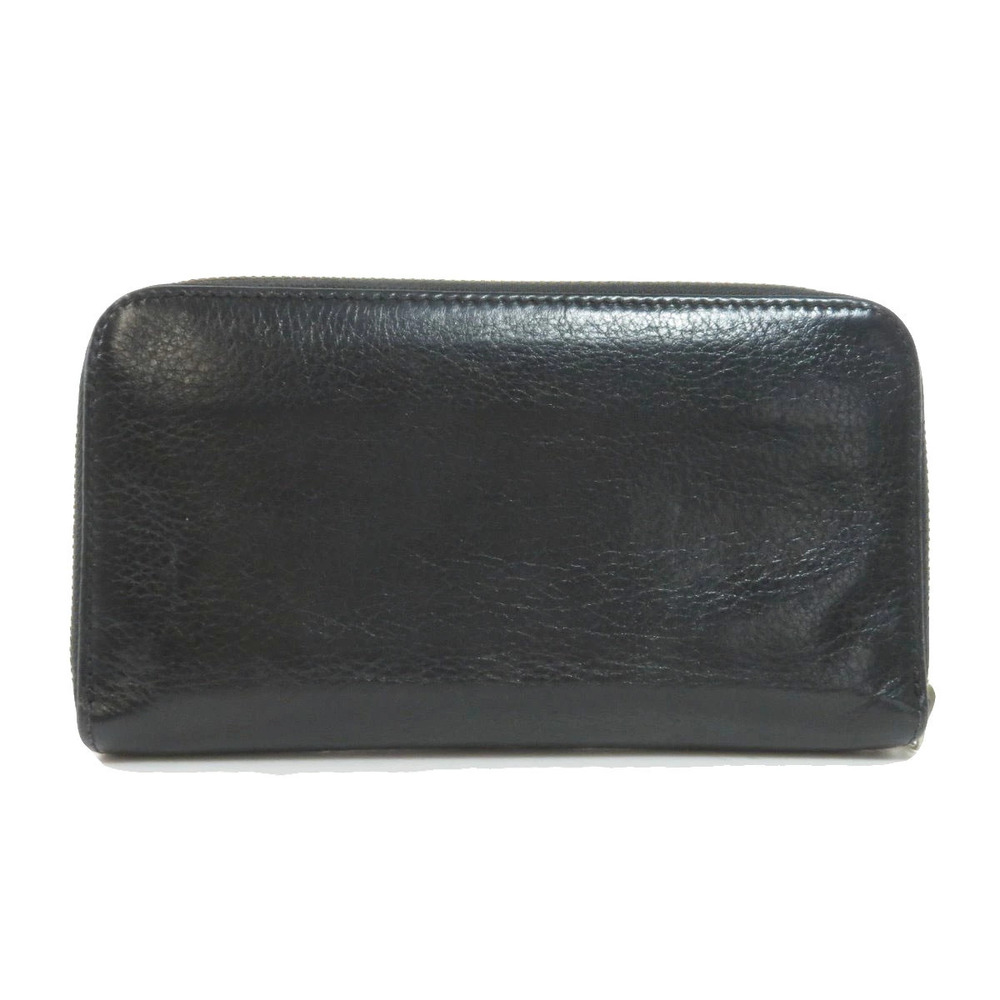 Chloe Wallet Motif Leather Long Rion Black